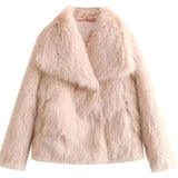 Romy | Women's Cropped Faux Fur Jacket — view 8