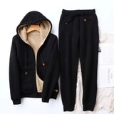 Nerisse | Women's Fleece-Lined Relaxed-Fit Winter Hoodie & Jogger Tracksuit Set — view 1