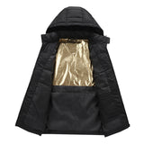 Ffion | Women's Heated Puffer Jacket with Detachable Hood & Two-Tone Yoke — view 4