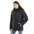 Ffion | Women's Heated Puffer Jacket with Detachable Hood & Two-Tone Yoke — view 1