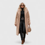 Winnifred | Women's Longline Teddy Fleece Oversized Coat — view 10
