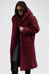Winnifred | Women's Longline Teddy Fleece Oversized Coat — view 4