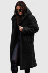 Winnifred | Women's Longline Teddy Fleece Oversized Coat — view 6