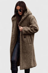 Winnifred | Women's Longline Teddy Fleece Oversized Coat — view 7