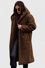 Winnifred | Women's Longline Teddy Fleece Oversized Coat — view 8