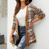 Marcelline | Women's Longline Patterned Knit Cardigan — view 4