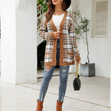 Marcelline | Women's Longline Patterned Knit Cardigan — view 5