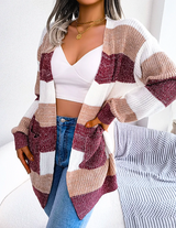 Marlowe | Women's Colour-Block Striped Cardigan — view 10