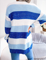 Marlowe | Women's Colour-Block Striped Cardigan — view 5