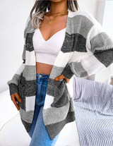 Marlowe | Women's Colour-Block Striped Cardigan — view 6