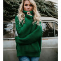 Isalune | Women's Long Roll-Neck Knit Sweater — view 1