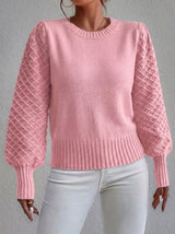 Élodette | Women's Diamond Knit Jumper — view 3