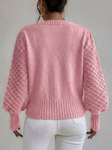 Élodette | Women's Diamond Knit Jumper — view 4