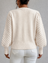 Élodette | Women's Diamond Knit Jumper — view 6