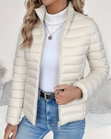 Sienna | Cropped Puffer Jacket with Stand Collar — view 5