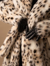Marisol | Long Leopard Print Faux Fur Coat — view 5