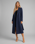 Elowyn | Women's Longline Belted Wrap Trench Coat — view 1