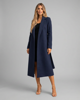 Elowyn | Women's Longline Belted Wrap Trench Coat — view 1