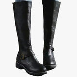 Sienna | Women's Knee-High Buckle Block Heel Boots — view 5