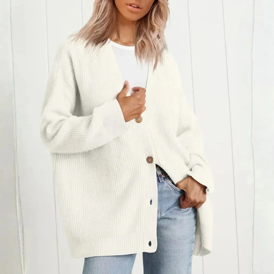 Maeve | Women's Longline Ribbed Cardigan — view 3