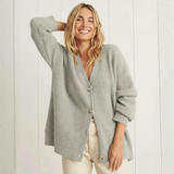Maeve | Women's Longline Ribbed Cardigan — view 1