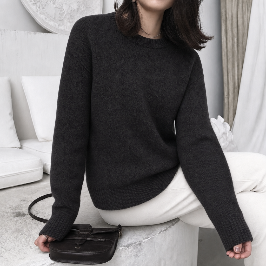 Elow | Women's Oversized Fluffy Knit Jumper — view 3