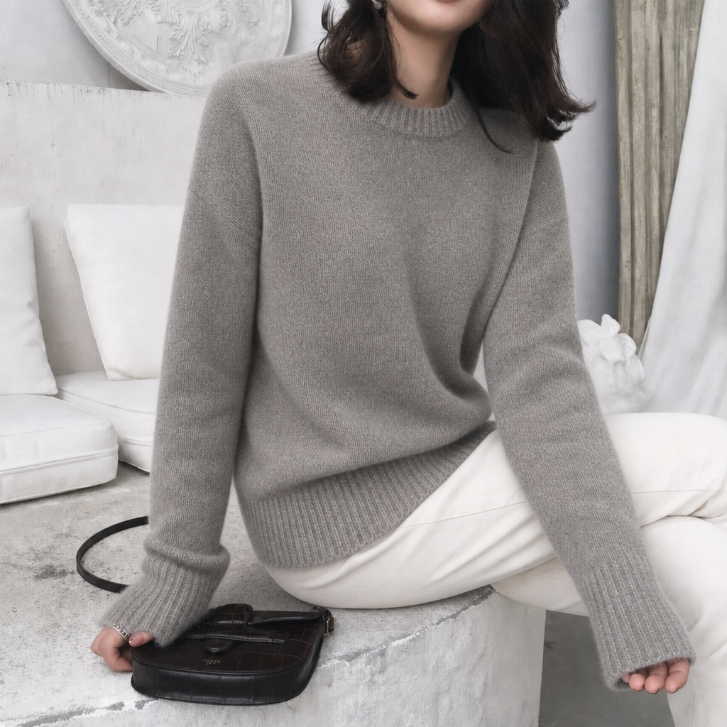 Elow | Women's Oversized Fluffy Knit Jumper — view 1