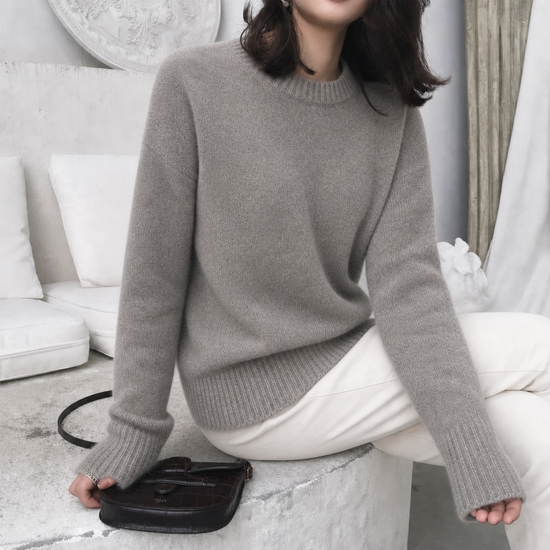 Elow | Women's Oversized Fluffy Knit Jumper — view 1
