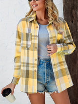 Violette | Women's Oversized Plaid Flannel Shirt — view 10