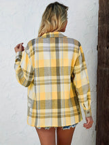 Violette | Women's Oversized Plaid Flannel Shirt — view 11