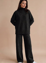 Maren | Oversized Turtleneck Wide-Leg Lounge Set — view 10