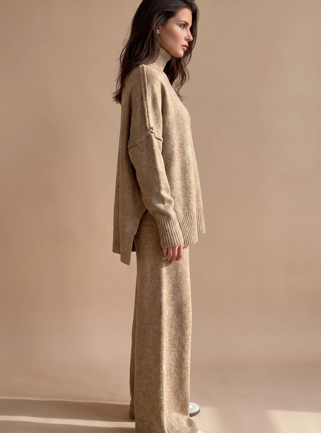 Maren | Oversized Turtleneck Wide-Leg Lounge Set — view 2