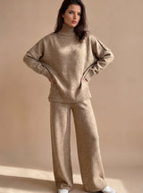 Maren | Oversized Turtleneck Wide-Leg Lounge Set — view 3