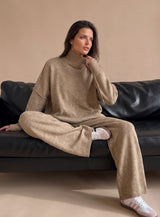 Maren | Oversized Turtleneck Wide-Leg Lounge Set — view 5