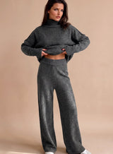 Maren | Oversized Turtleneck Wide-Leg Lounge Set — view 7