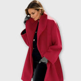 Tavira | Women's Oversized Wide-Collar Winter Coat — view 2