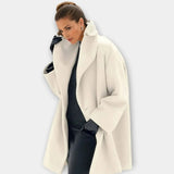 Tavira | Women's Oversized Wide-Collar Winter Coat — view 6