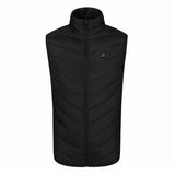 Niamh | Women's USB Heated Gilet with Stand Collar – Quilted Chevron Body Warmer — view 3