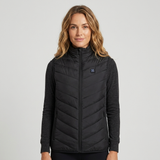 Niamh | Women's USB Heated Gilet with Stand Collar – Quilted Chevron Body Warmer — view 7