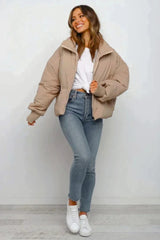 Mirevane | Women's Short Quilted Puffer Jacket — view 4