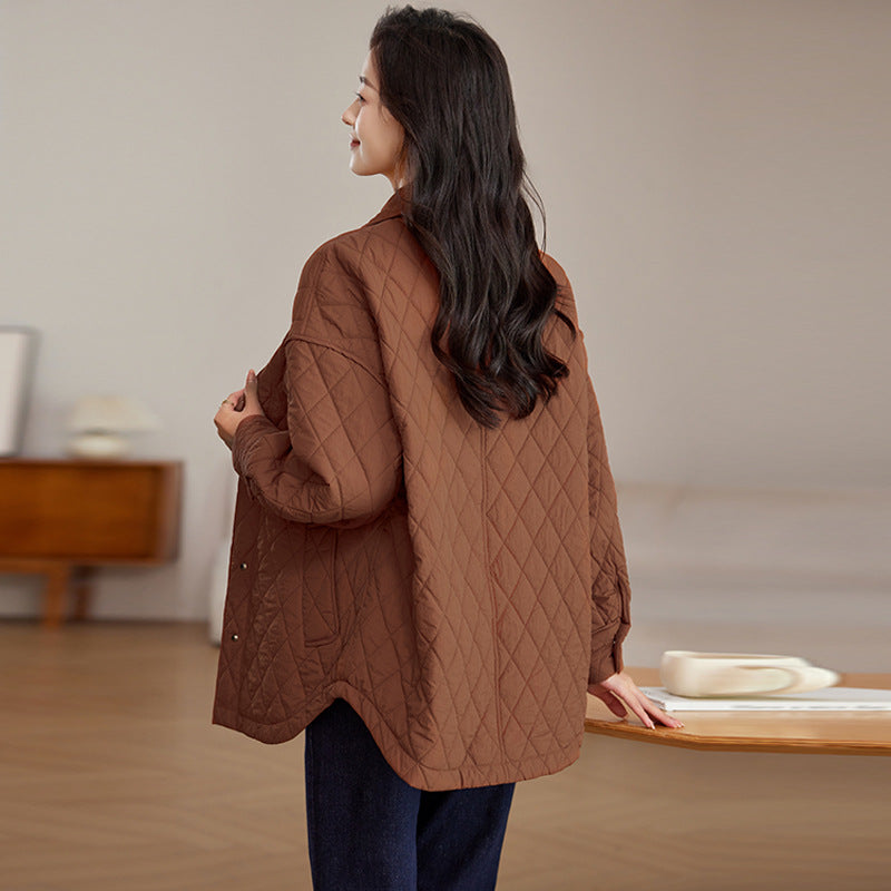 Tamsin | Women's Diamond-Quilted Longline Jacket — view 2