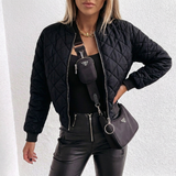 Maevienne | Women's Cropped Diamond Quilted Jacket — view 3