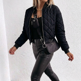 Maevienne | Women's Cropped Diamond Quilted Jacket — view 4