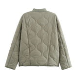 Sable | Women's Oversized Quilted Jacket with Leopard Lining — view 5