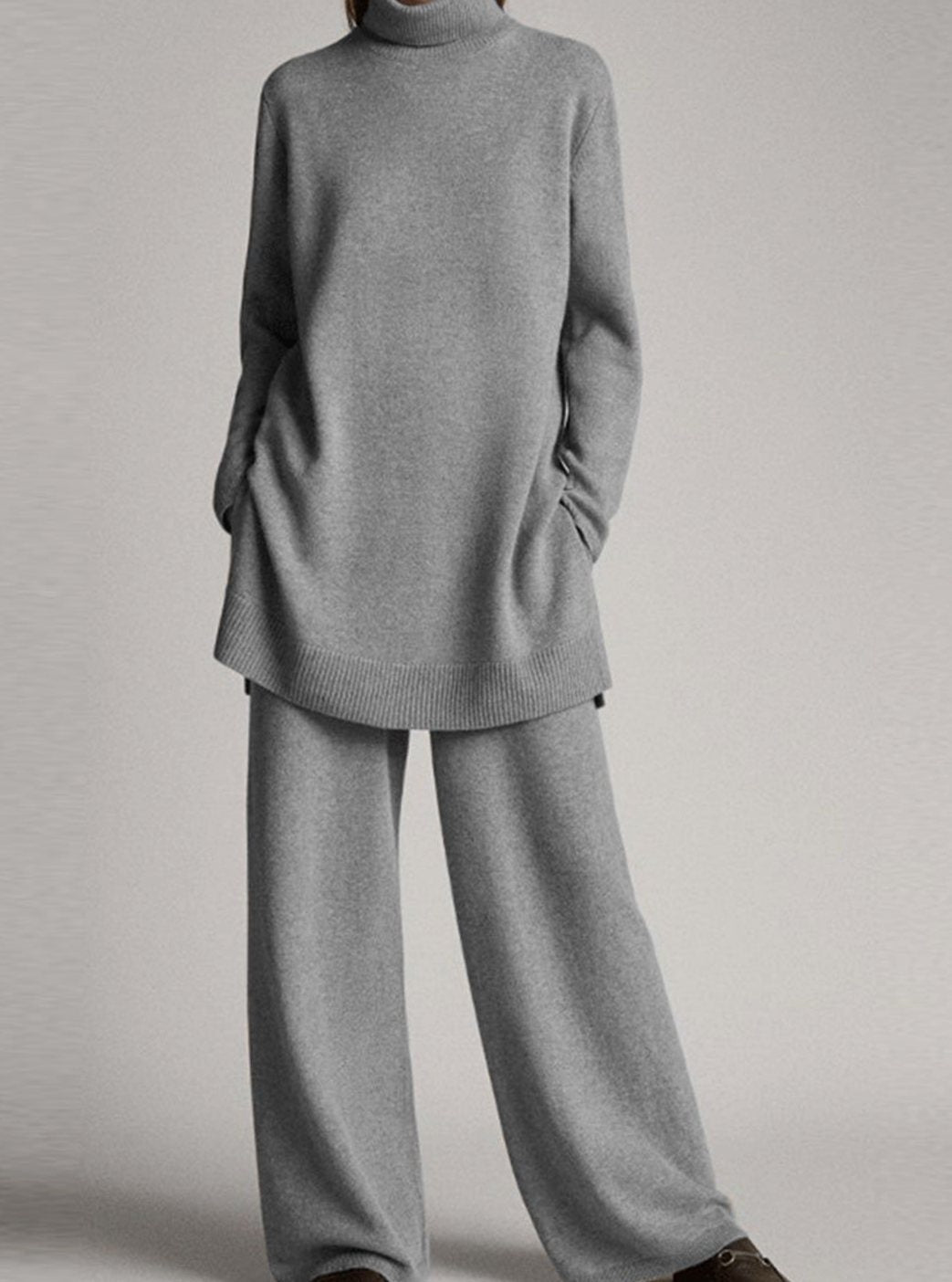 Eirlys | Turtleneck Knit Lounge Set — view 3