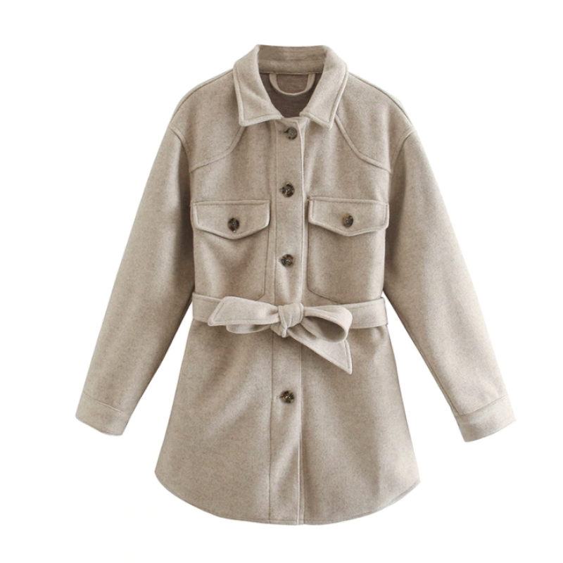 Théoline | Women's Belted Longline Coat — view 2