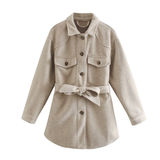 Théoline | Women's Belted Longline Coat — view 2