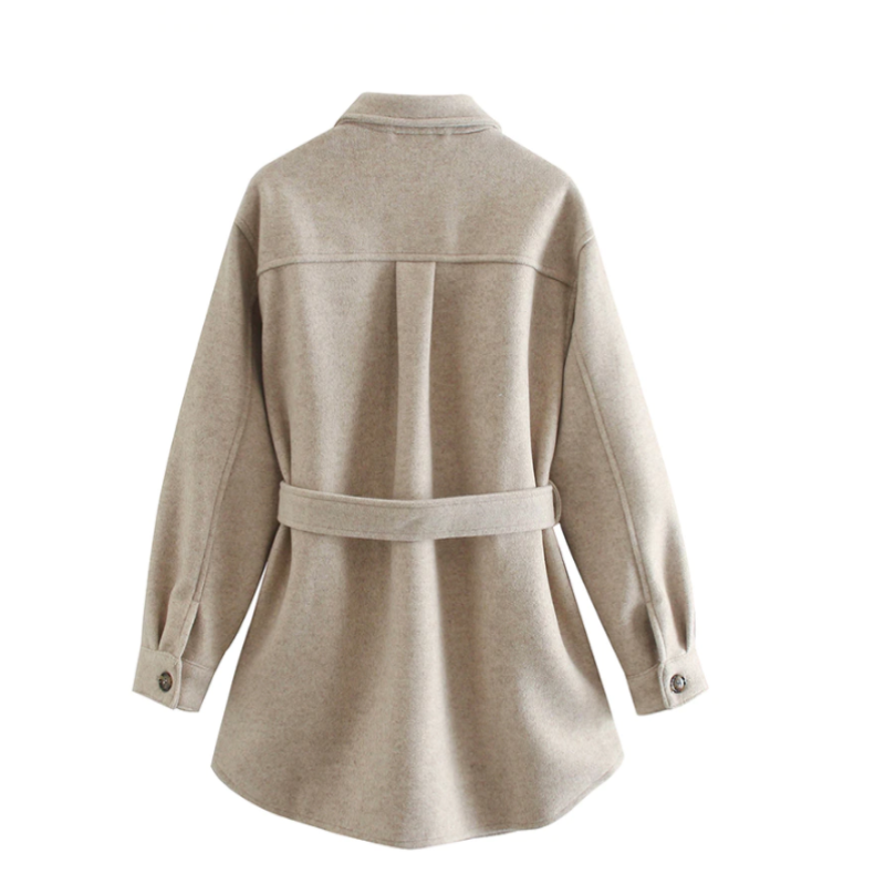 Théoline | Women's Belted Longline Coat — view 3