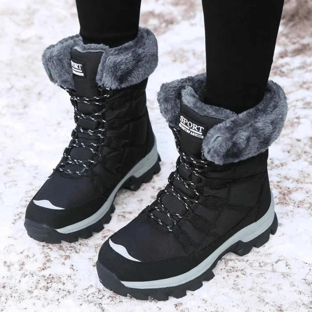 Elin | Women's Water-Resistant Quilted Winter Boots — view 2