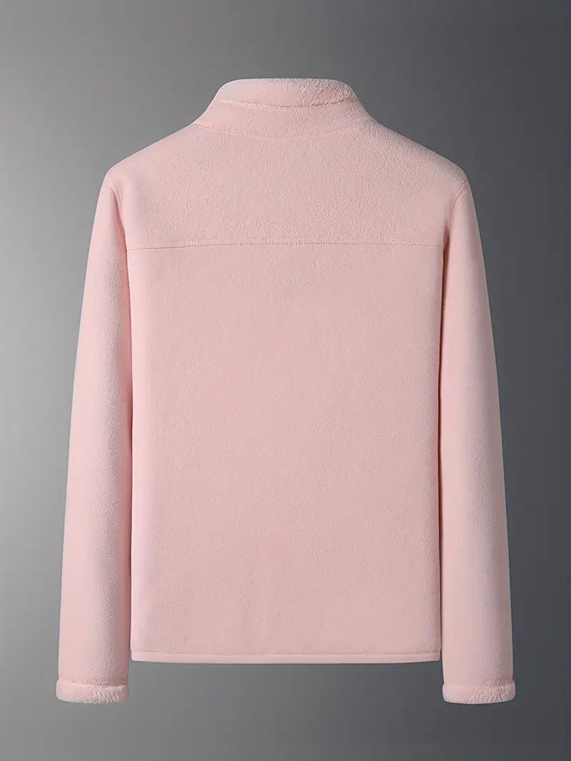 Delyth | Women's Reversible Fluffy Winter Jacket with Stand Collar — view 3